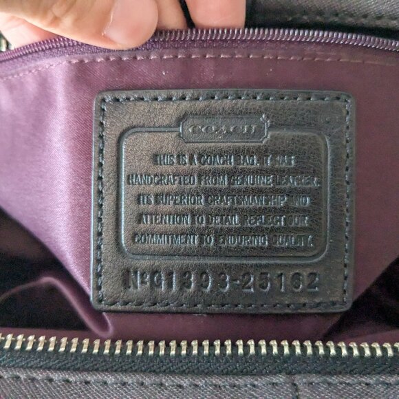 Preowned 25162 Coach Madeline Quartz/Black East/West Satchel Bag - Picture 10 of 11